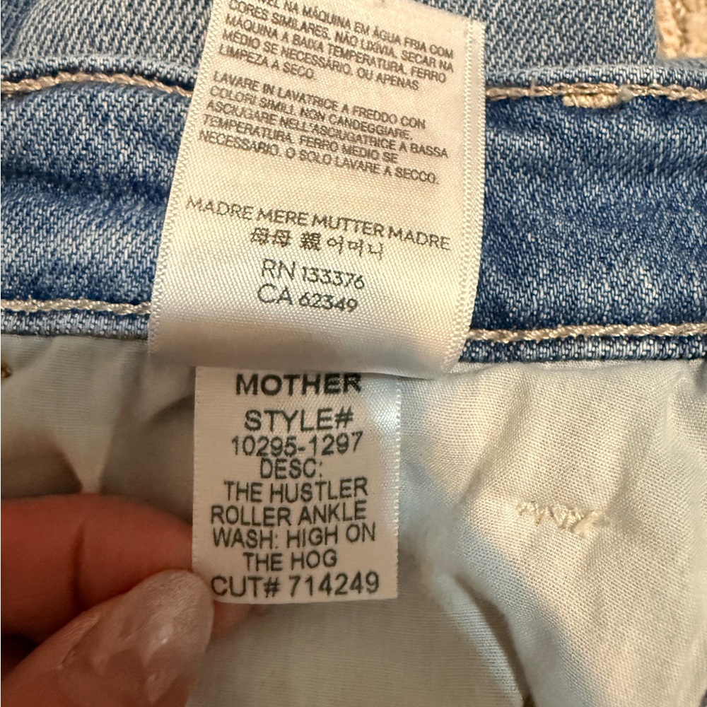 Mother Hustler Roller Ankle High on the Hog Jeans size 25 - Picture 9 of 13
